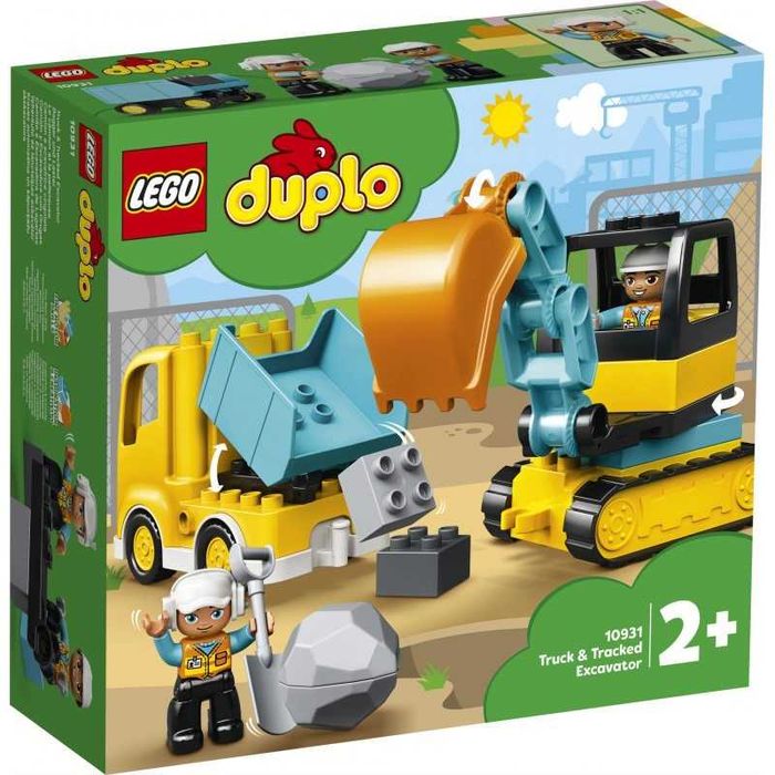 Lego Dupo ciężarówka i koparka gąsienicowa 10931