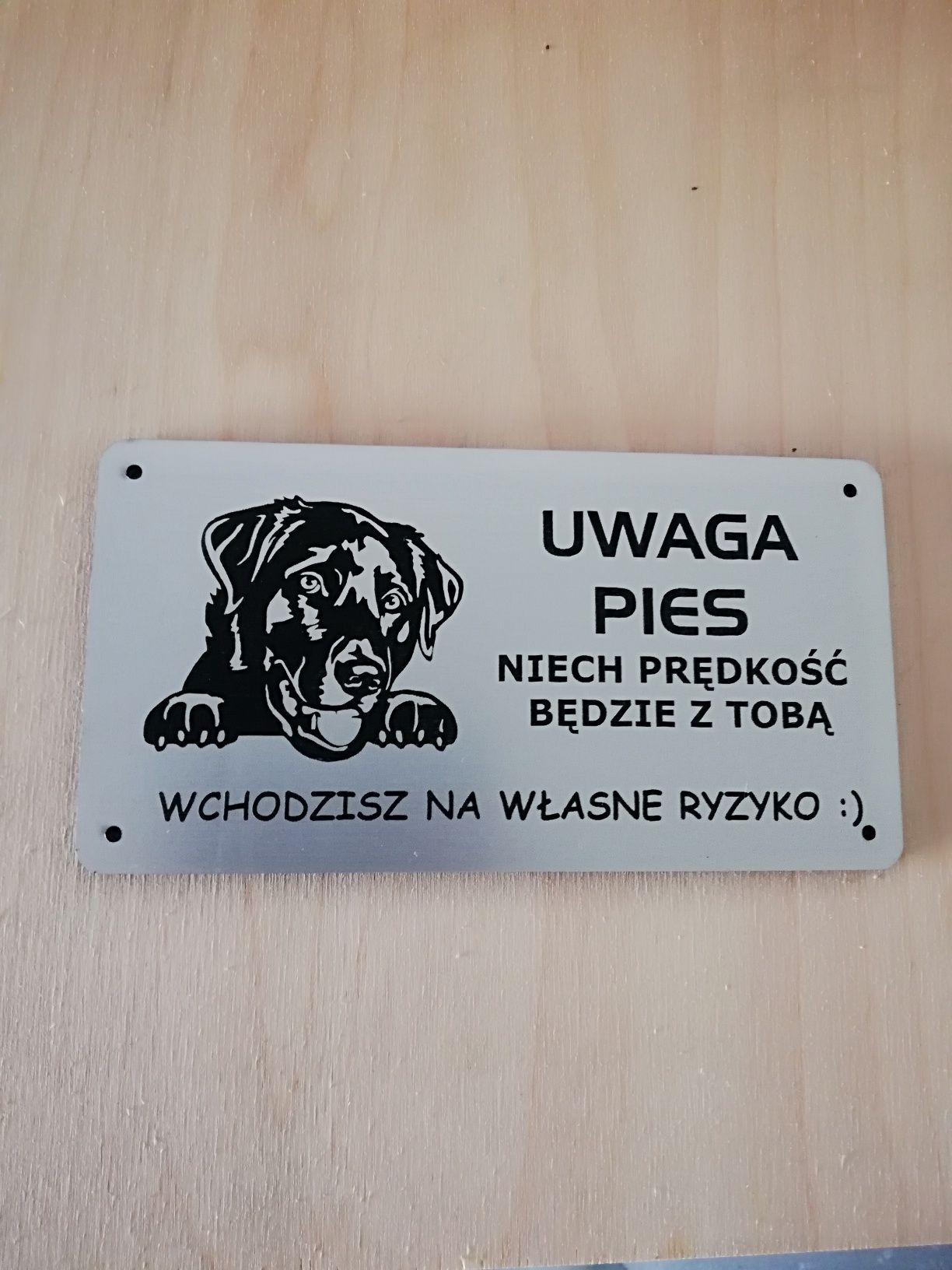 Tabliczka uwaga pies