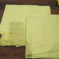 2 lençóis capa amarelos para cama de 100*190