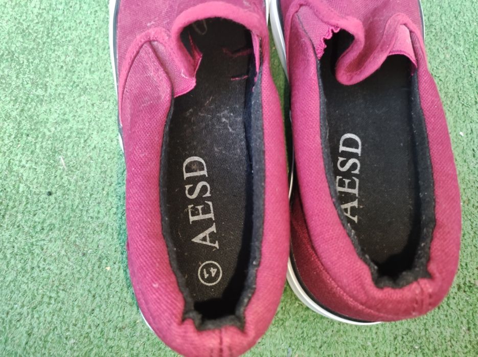 Мокасини aesd 41 бордовий колір