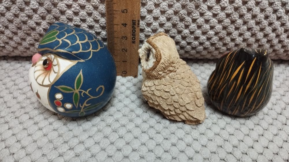 Сови.Коллекційні мініатюри.