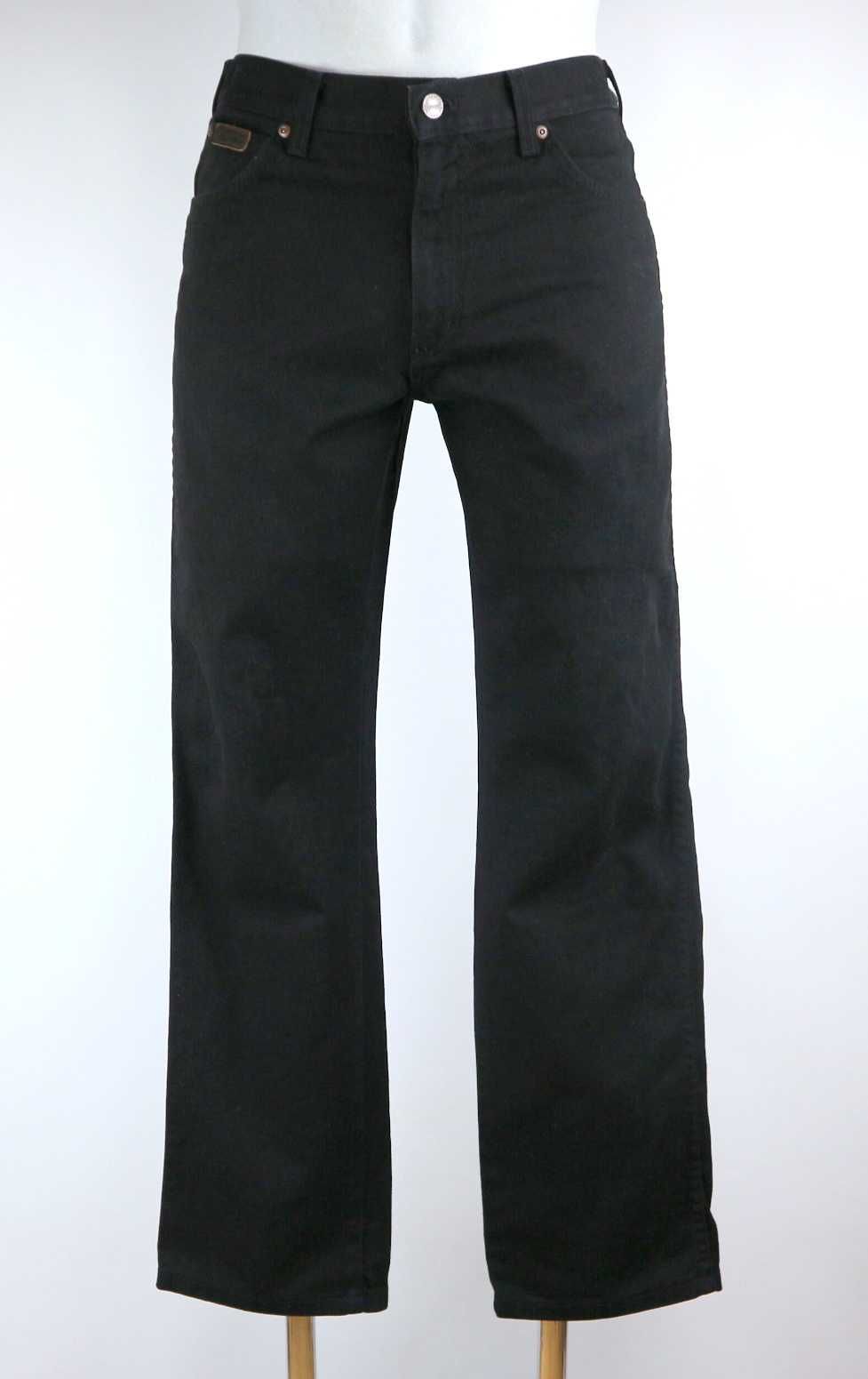 Wrangler Texas W33 L30 spodnie jeansy czarne pas 2 x 41 cm