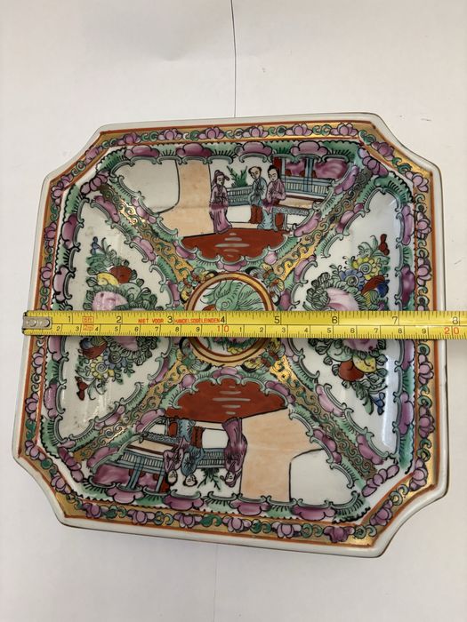 Taça antiga porcelana chinesa Mandarim