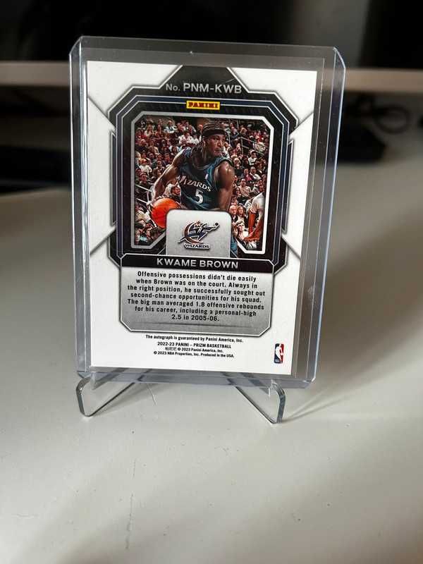 2022-23 Panini Prizm - Penmanship - Kwame Brown