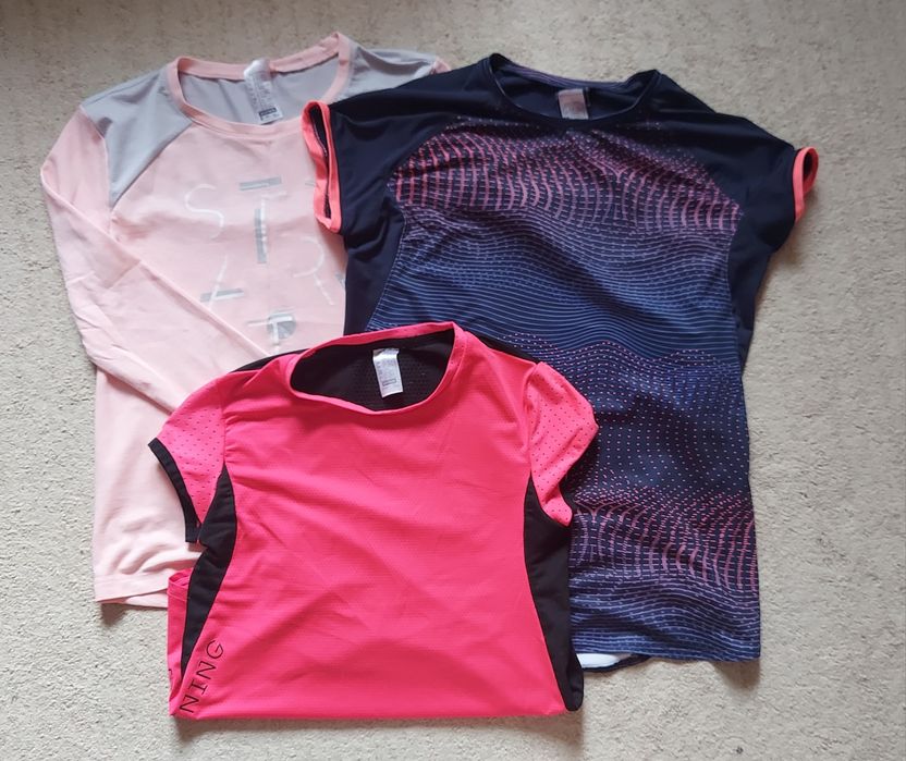 Zestaw 3 koszulek technicznych 10-12lat