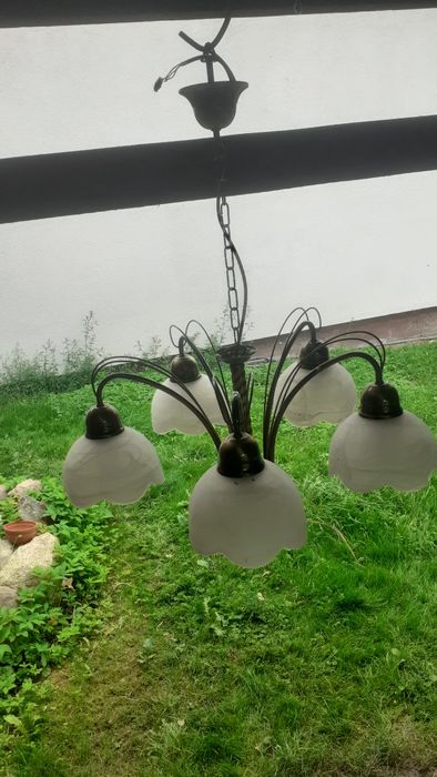 Żyrandol 5 ramion do salonu