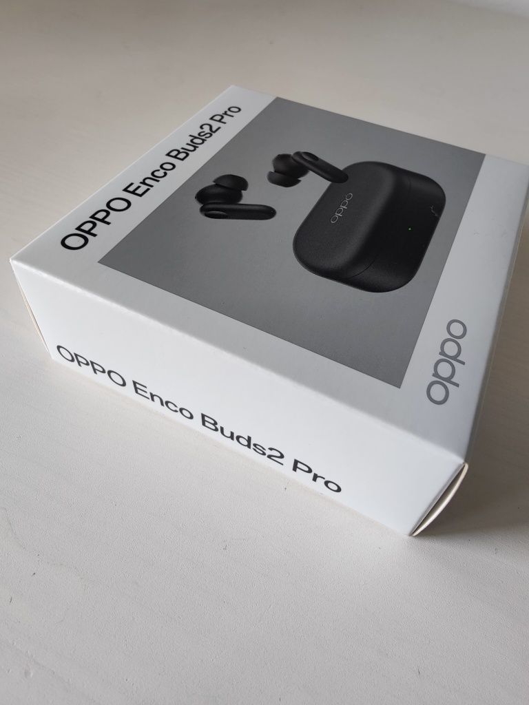 OPPO Enco Buds2 Pro słuchawki, zestaw słuchawkowy czarny NOWY