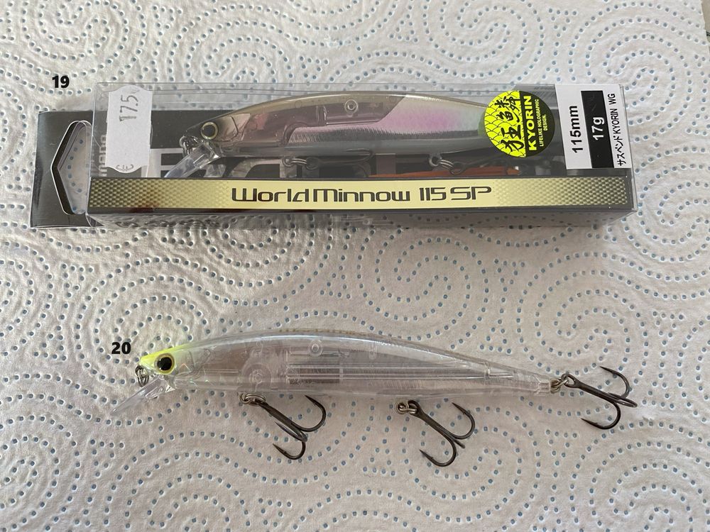 Amostras Achigã - Megabass, Lucky Craft, 6th Sense, Rapala, River2sea