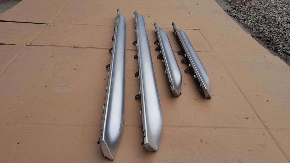 Listwy drzwiowe szerokie aluminiowe chrom AUDI S6 C5 A6 C5 Allroad