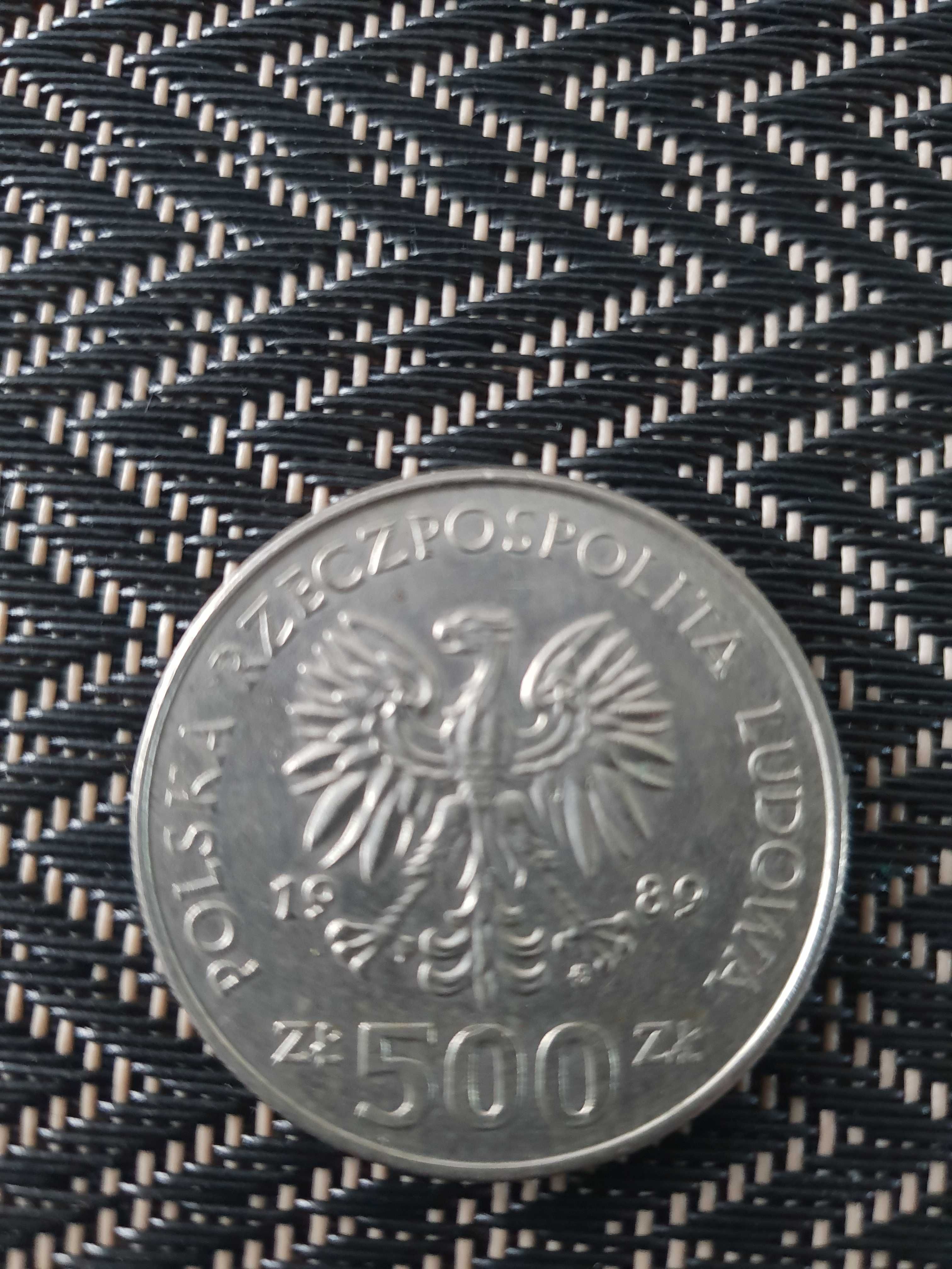 Moneta 500 zl na 50 rocznice wybuch wojny