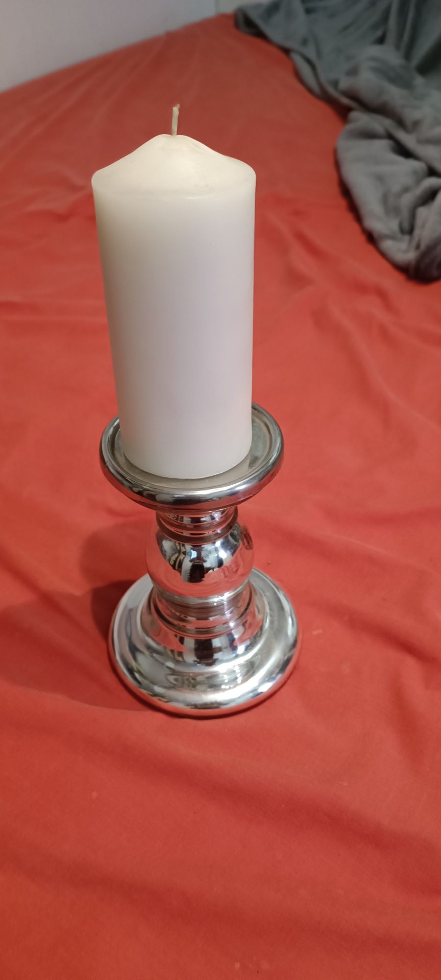 Porta velas com vela