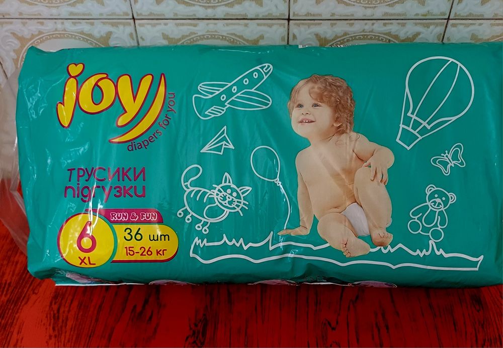 Памперсы трусики Joy, размер 6.