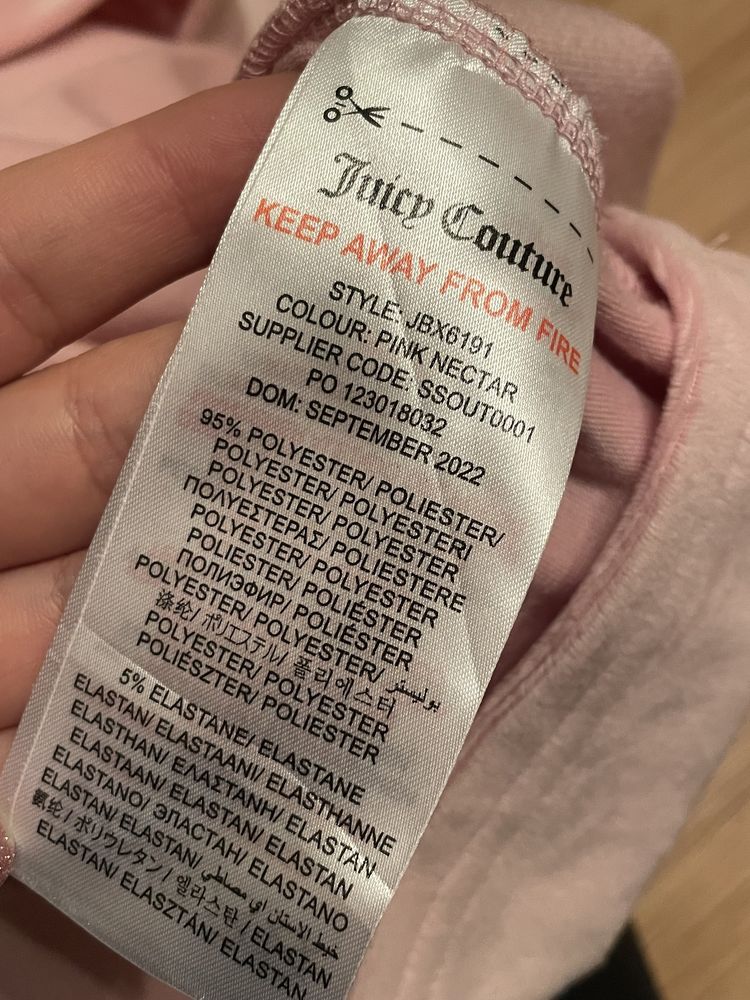 Juicy couture sukienka welurowa dziewczęca 15/16 lat