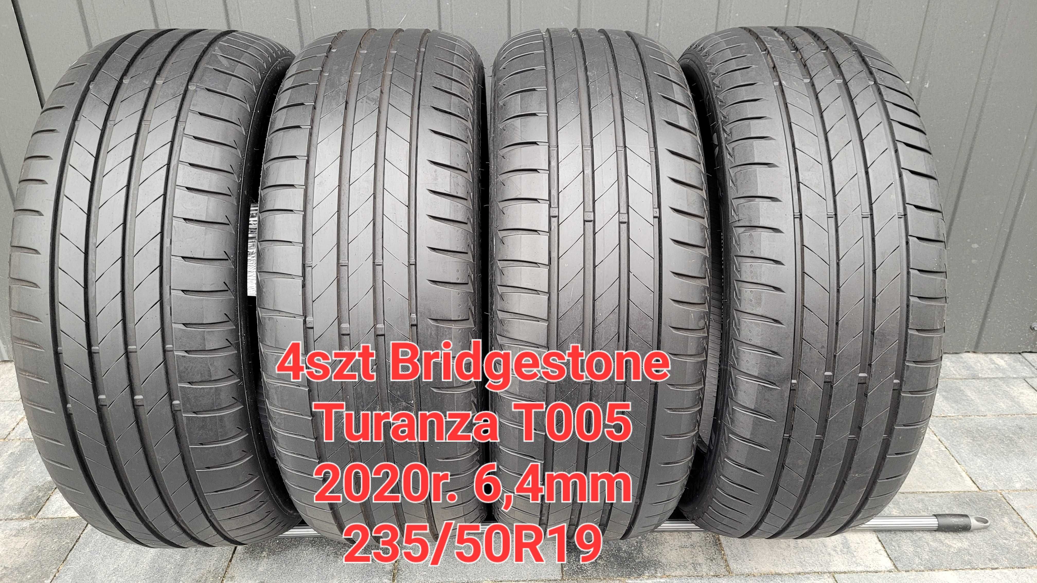 4szt. Bridgestone Turanza T005 z 2020r. 235/50 R19