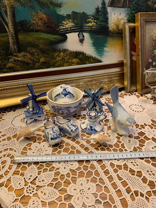 мельница фарфоровая Кломп башмак Делфт Голландия