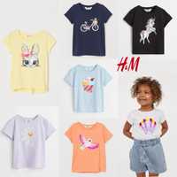 H&M футболка паетки 92, 98,104,98,104,122, 128, 134, 140