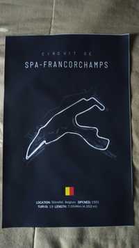 Poster Circuito Spa Francorchamps - Automobilismo, F1