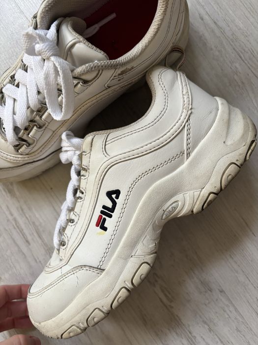 Używane znoszone buty białe adidasy 36 fila sportowe