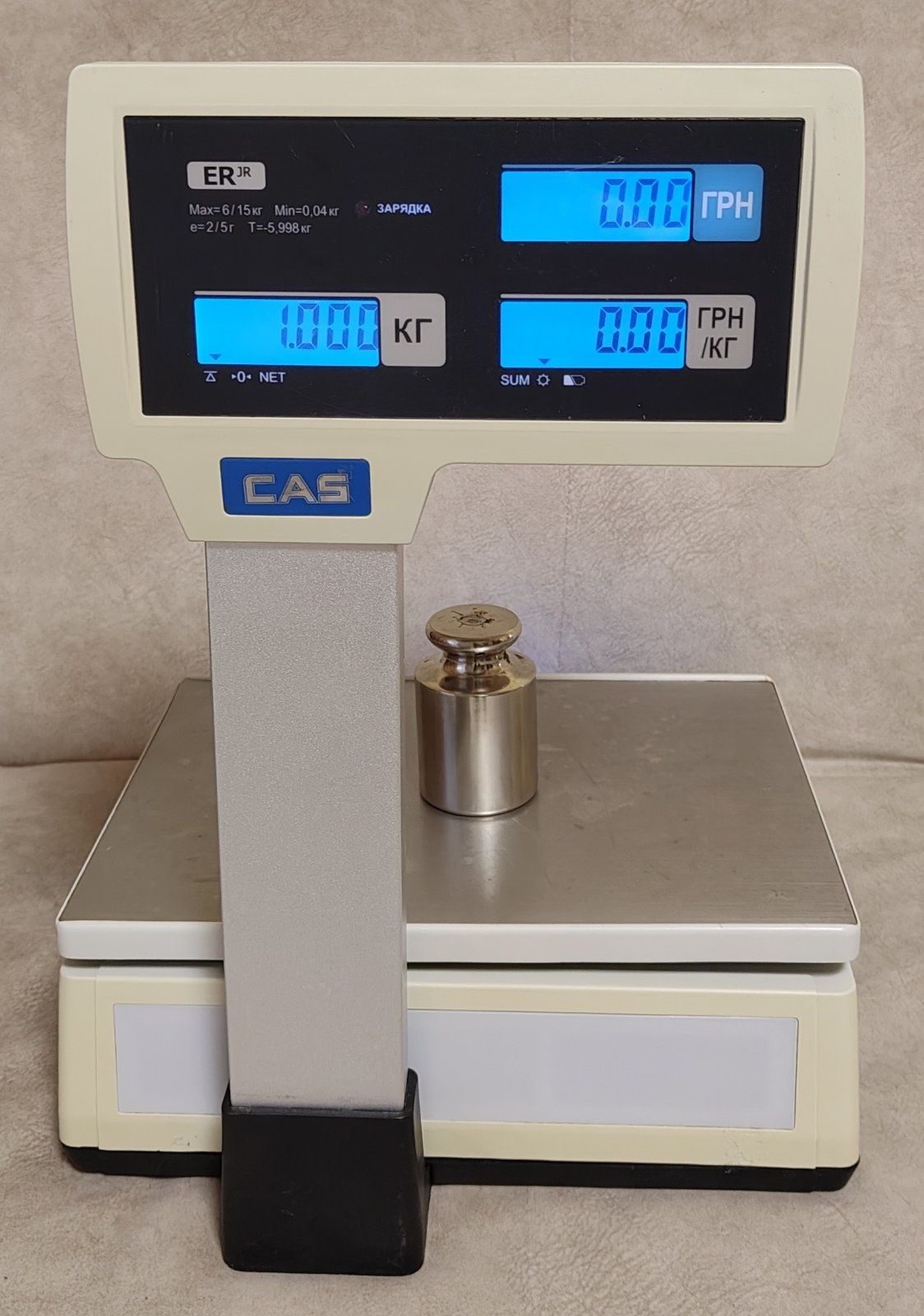 Продам весы CAS ER JR (15кг), с RS323