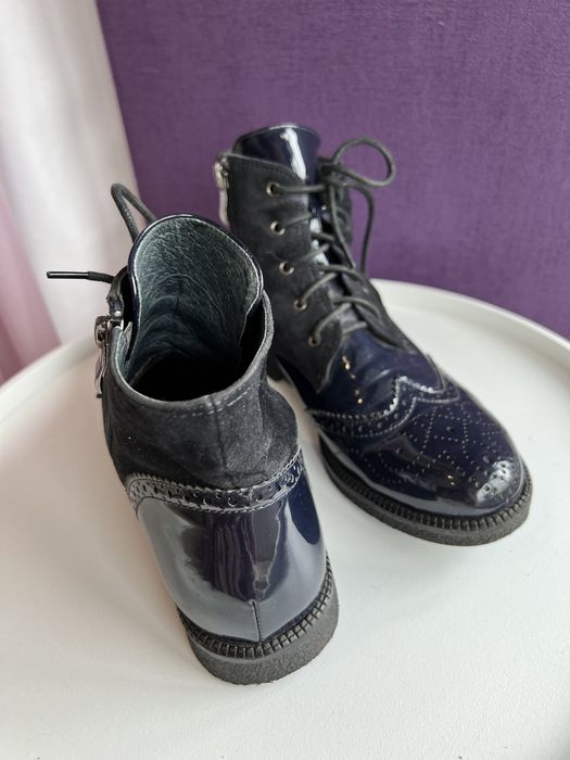 Ботинки черевики жіночі шкіряні Blue temp