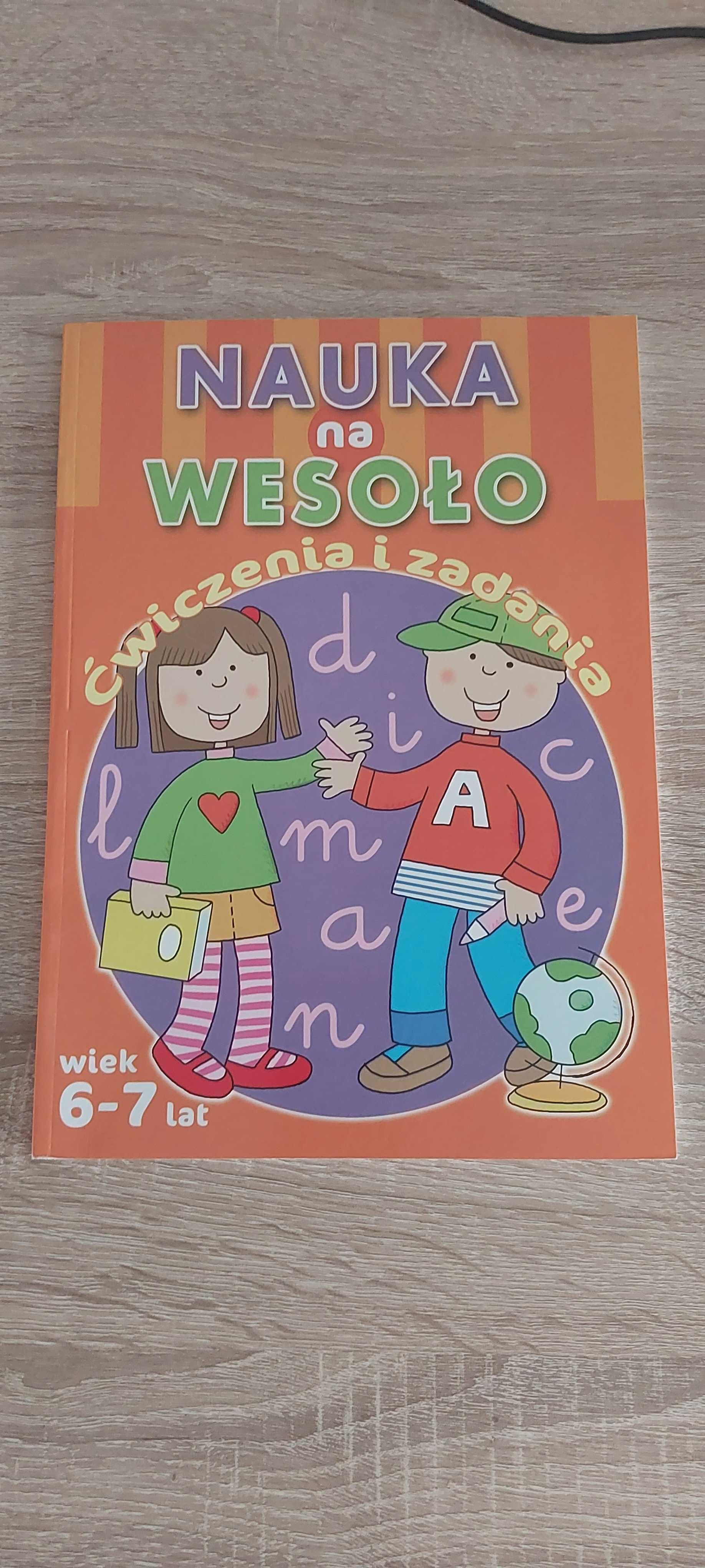 Książeczki edukacyjne literki szlaczki cyferki kolorowanki wyklejanki