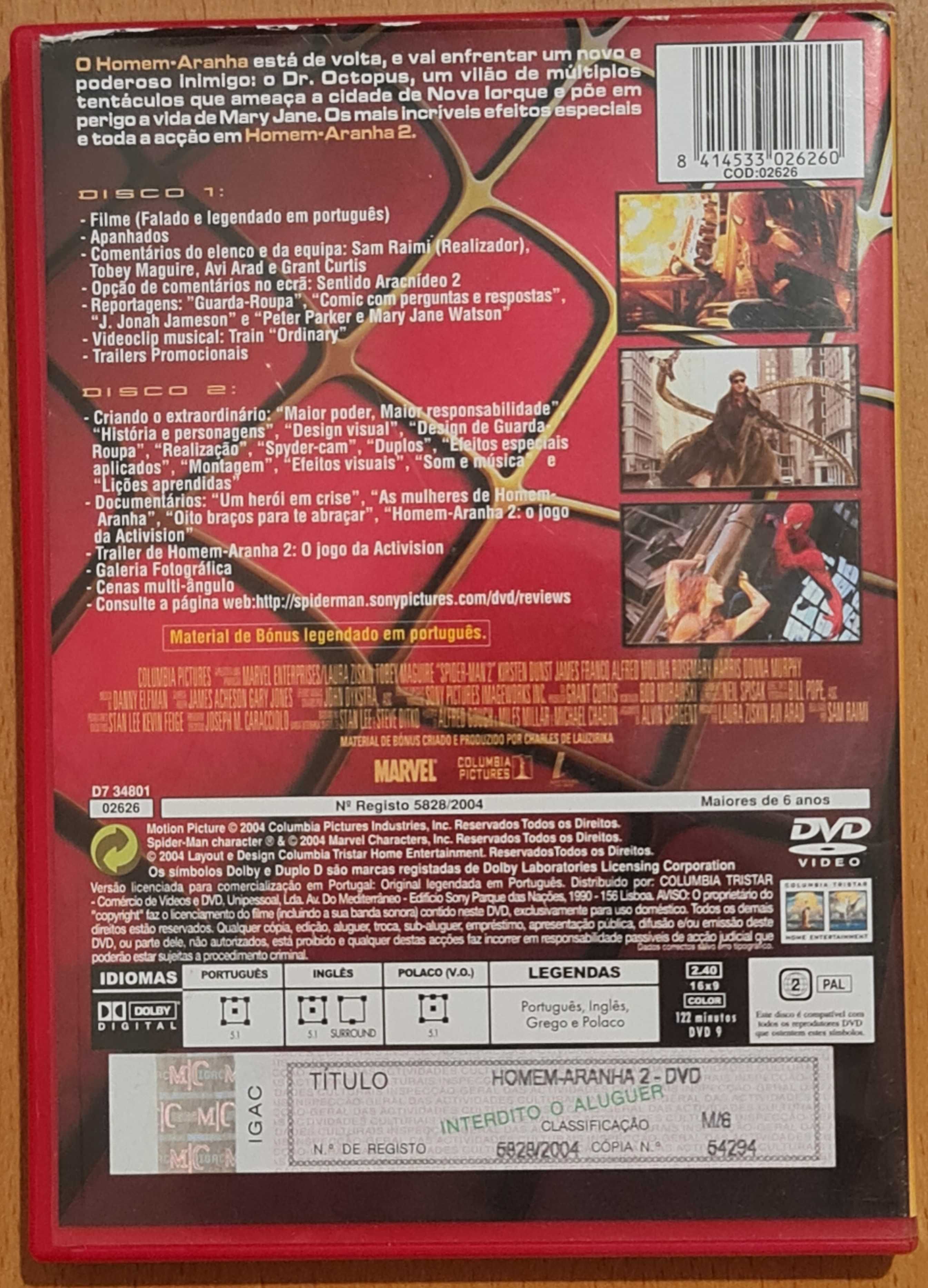 Filme DVD original Homem-Aranha 2