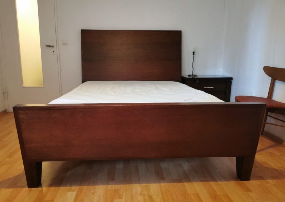 Piękne drewniane łóżko kolonialne 160x200 lite drewno szafeczki dowóz
