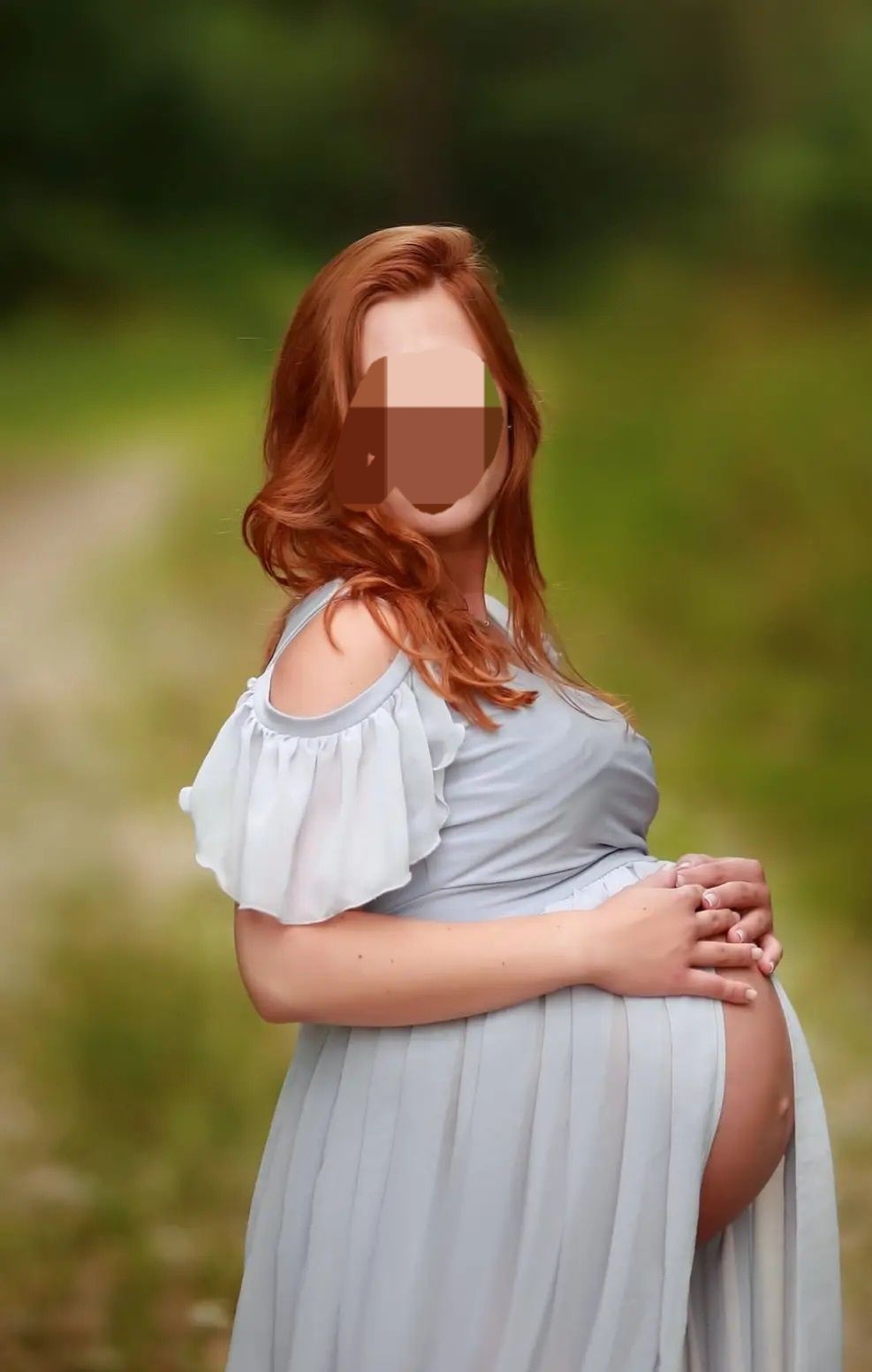 Suknia do sesji ciążowej