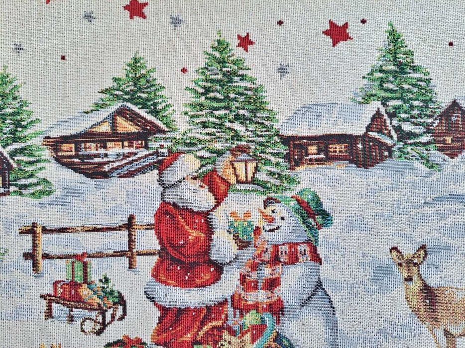 Serwetka 35x50 cm gobelinowa świąteczna ze Świętym Mikołajem V07