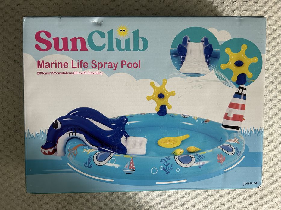 Basen dla dzieci - wodny plac zabaw ze spryskiwaczem - Morskie Życie