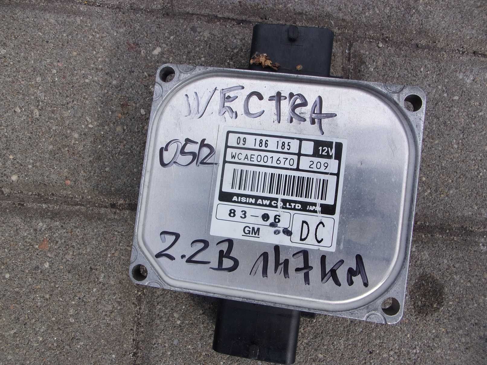 Moduł sterownik skrzyni biegów 55-50sn VECTRA C 2.2 signum 0918_6185