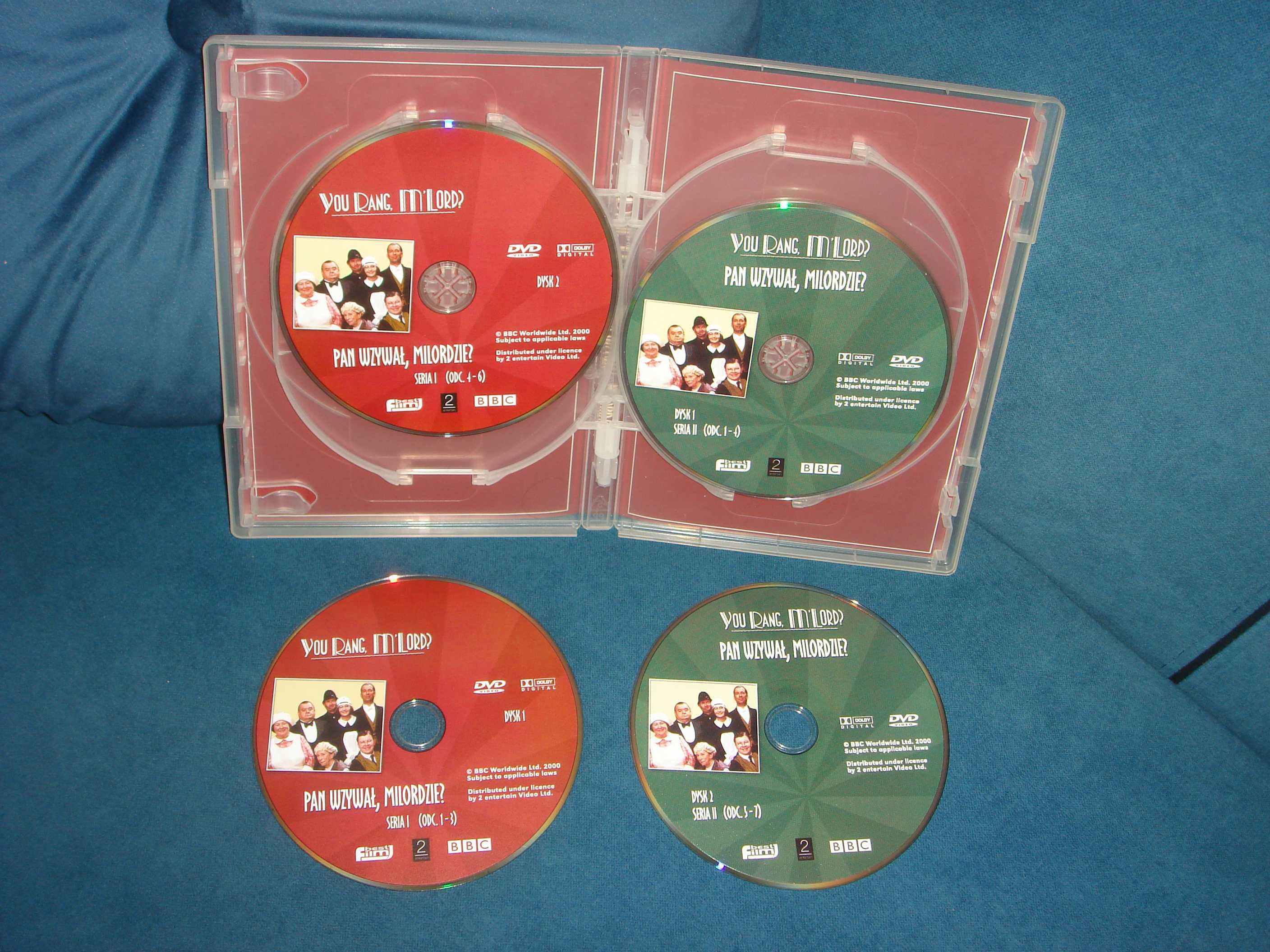 Pan wzywał, milordzie - box 8x DVD , wszystkie serie 1,2,3,4