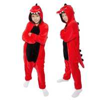 Piżama Onesie Kigurumi Kostium Przebranie Dinozaur Dzieci 105-115cm