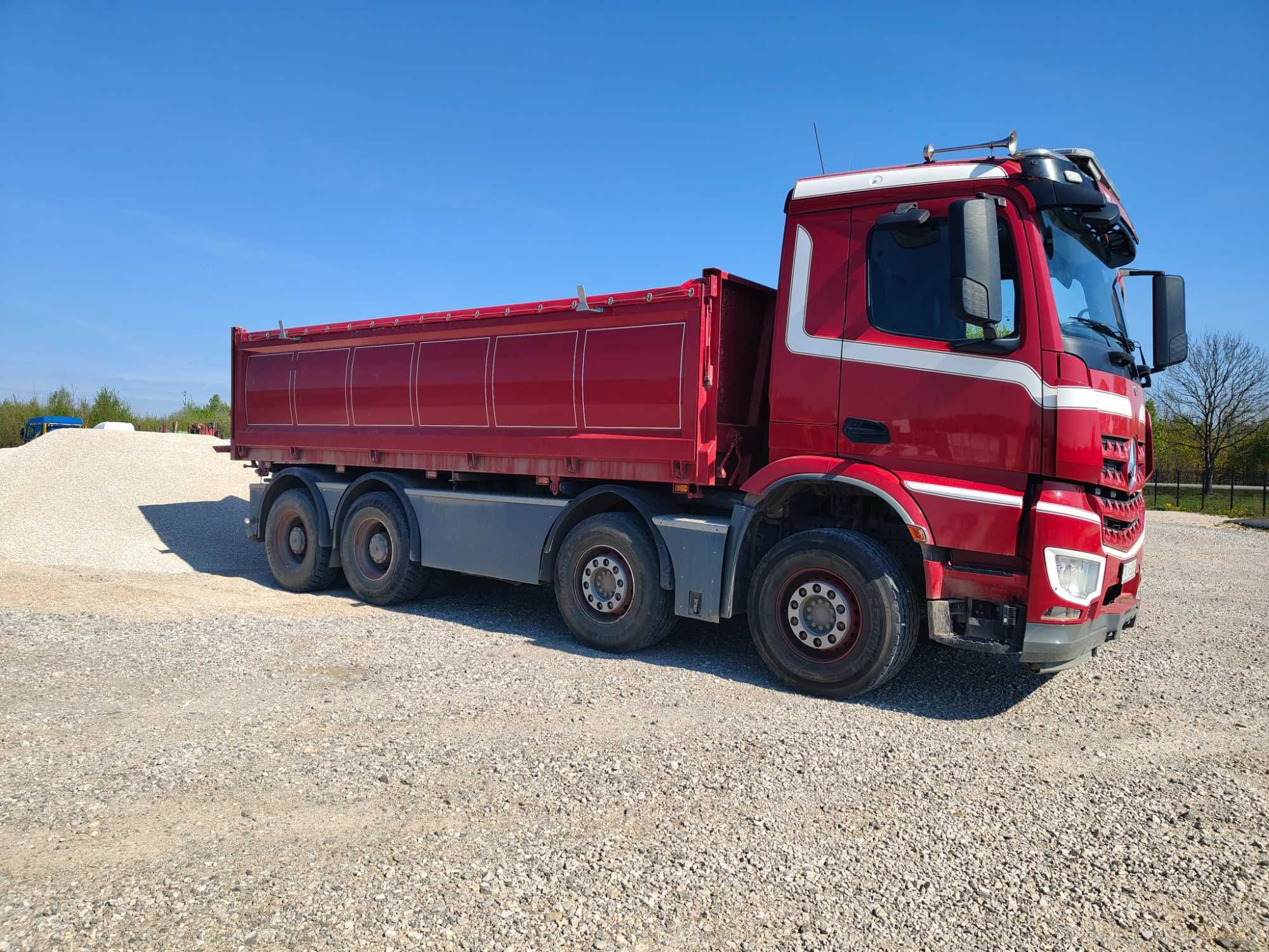 Usługi transportowe materiałów sypkich żwir-ziemia-gruz-piach MNIÓW