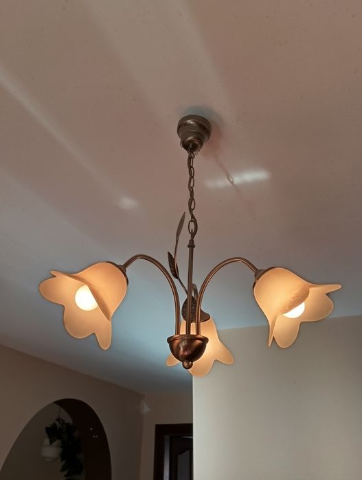 2 x Żyrandol 2x kinkiety komplet