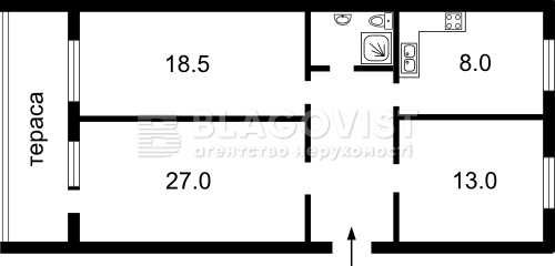 Хрещатик 21; Приміщення кабінетного типу 75 кв.м