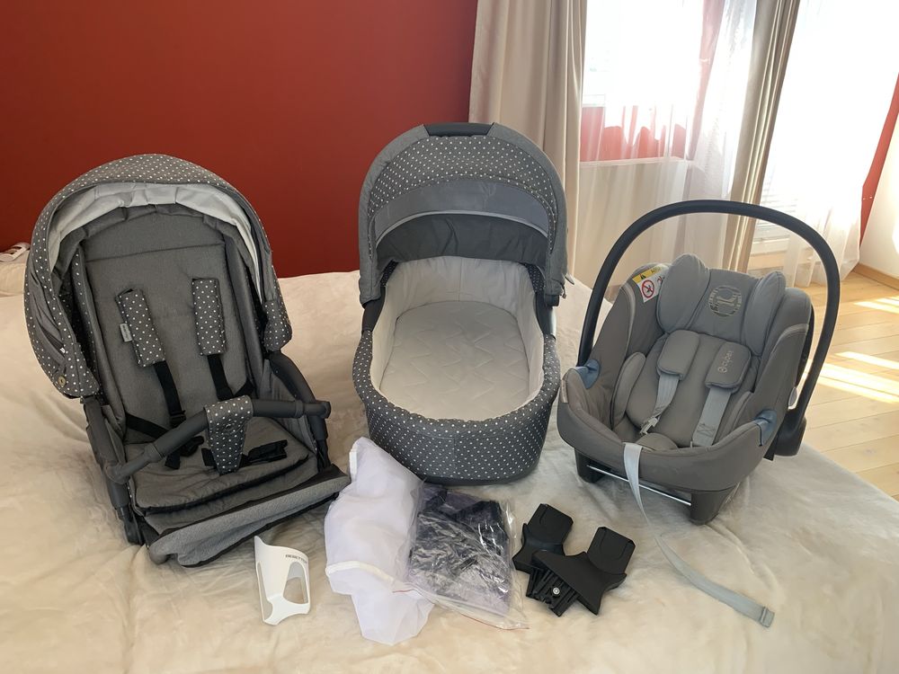 Bebetto Holland 2 w 1 + Cybex Aton M