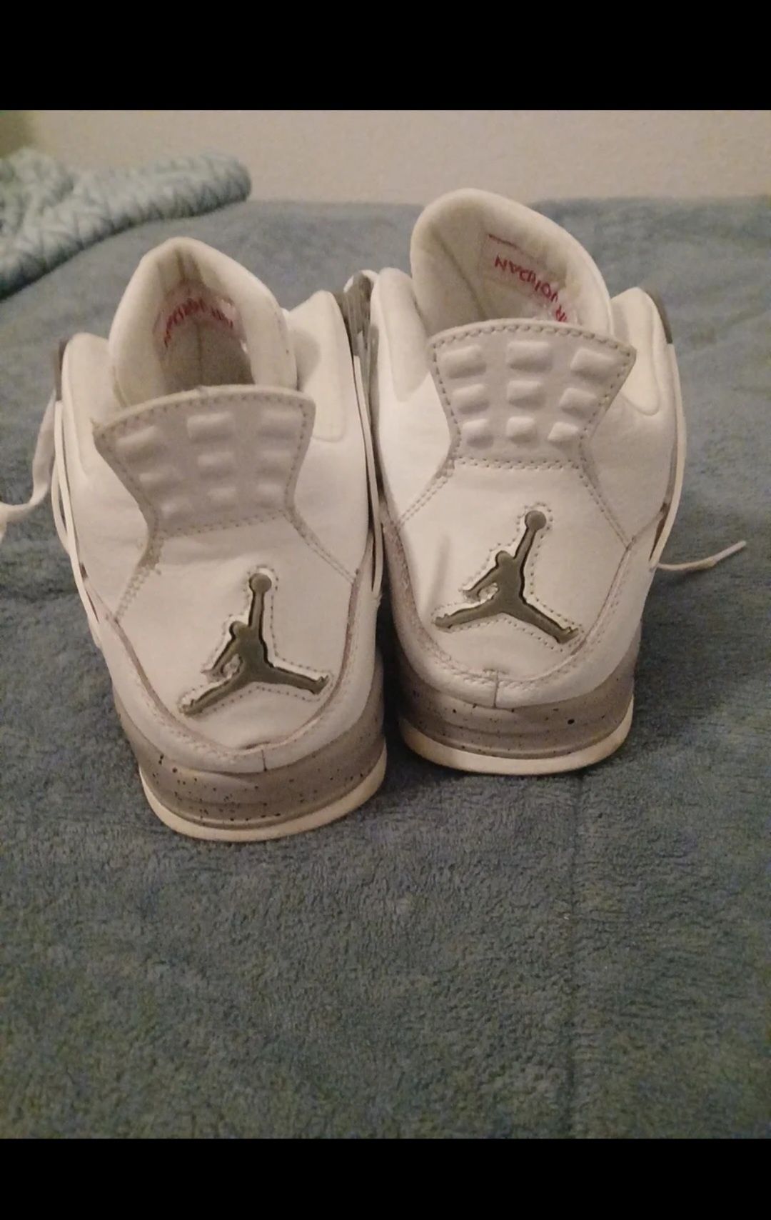 Jordan 4 branco & cinza