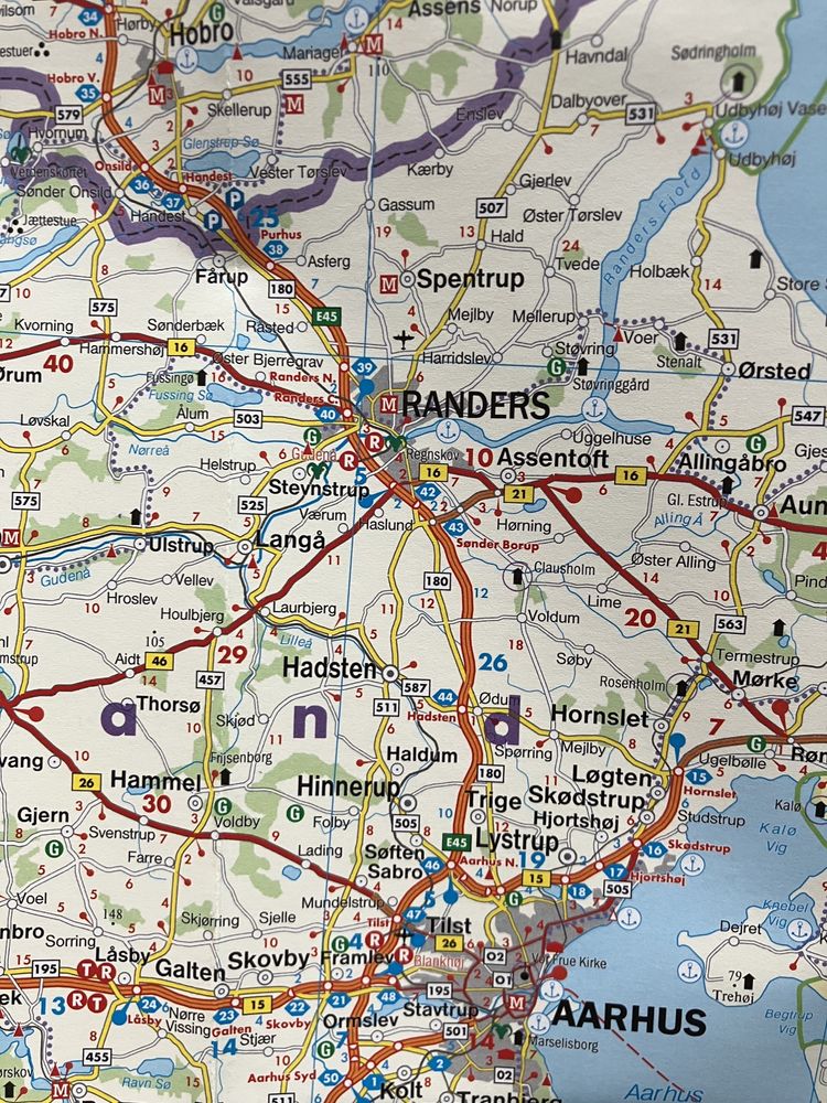 Mapa Dania i Wyspy Owcze 1:400 000