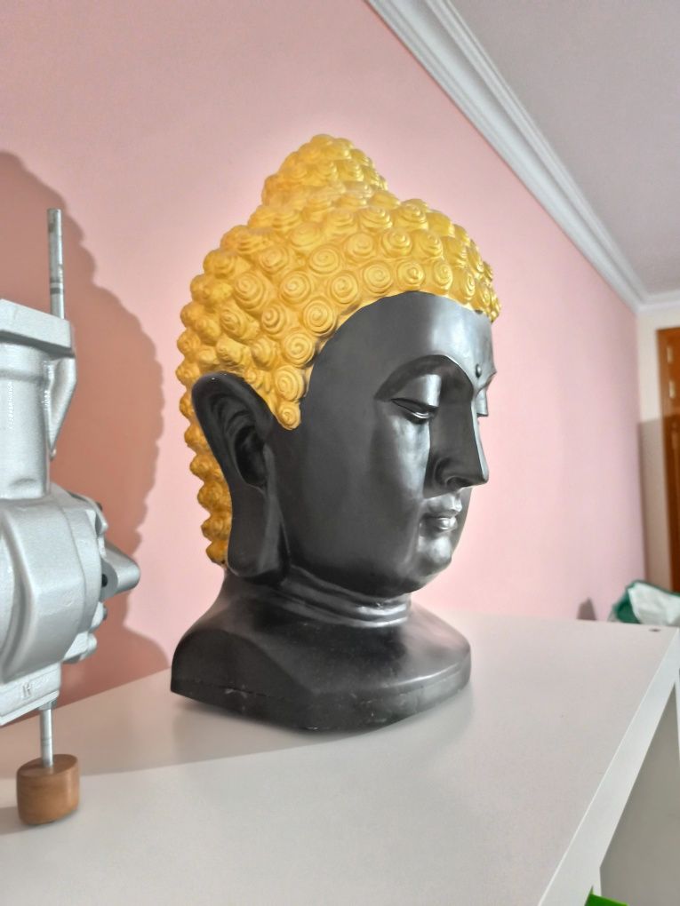 Estátua cabeça de buda