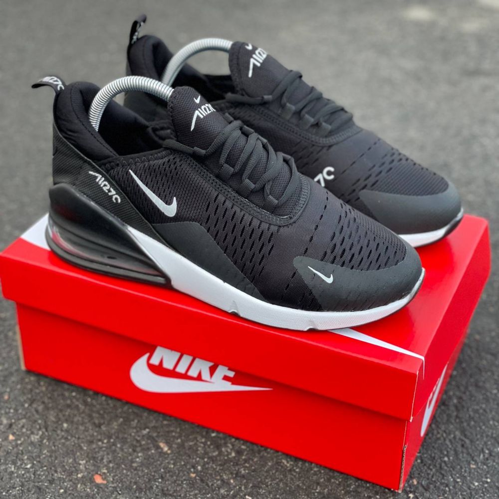 Чоловічі Кросівки Найк чорні з білим NIKE black white air max 40-45 рм