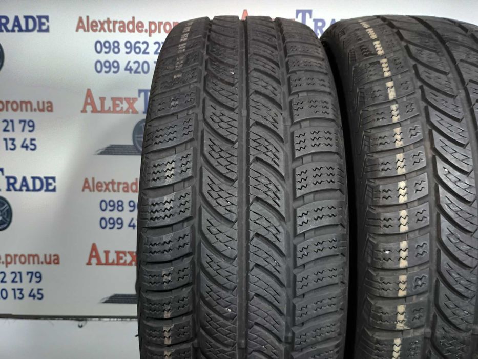 2 шт. 225/55 R17C цешка Continental VancoWinter 2 зимові шини б/у 7 мм