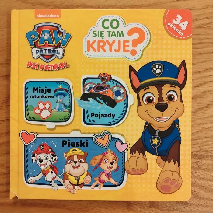 Książka Psi Patrol okienka