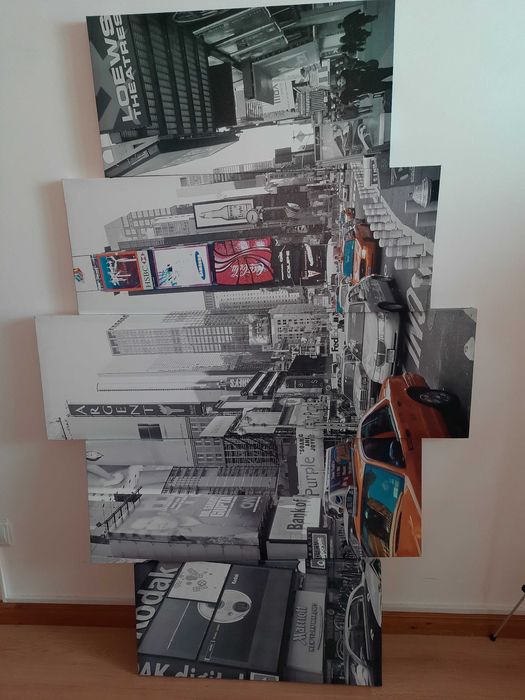 Quadros de New York 1,50mt largura e 1 mt de altura