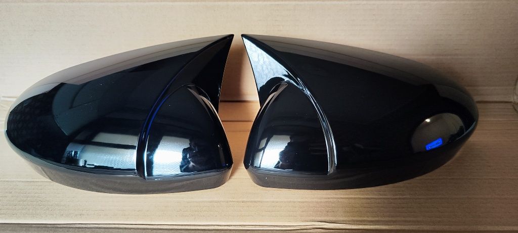 Capas espelhos VW Golf mk6 preto brilhante - novas