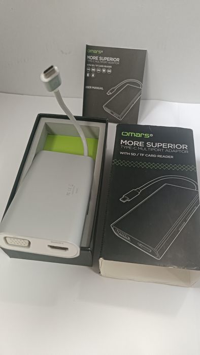 Hub-C  Omars Mais superior tipo-c com leitor de cartão Sd HDMI rj45