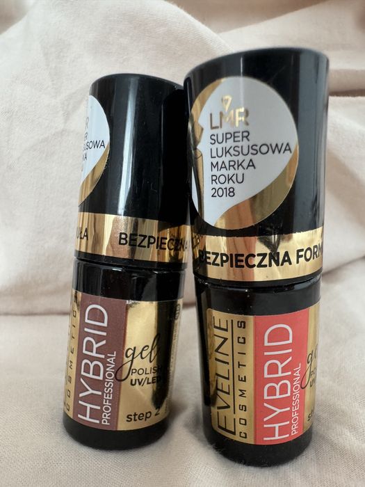 lakiery hybrydowe eveline cosmetics 316 nude 325 coral reef