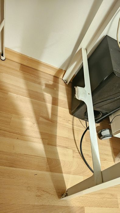 Mesa Alta com Tampo Tipo Bambu 140x75cm