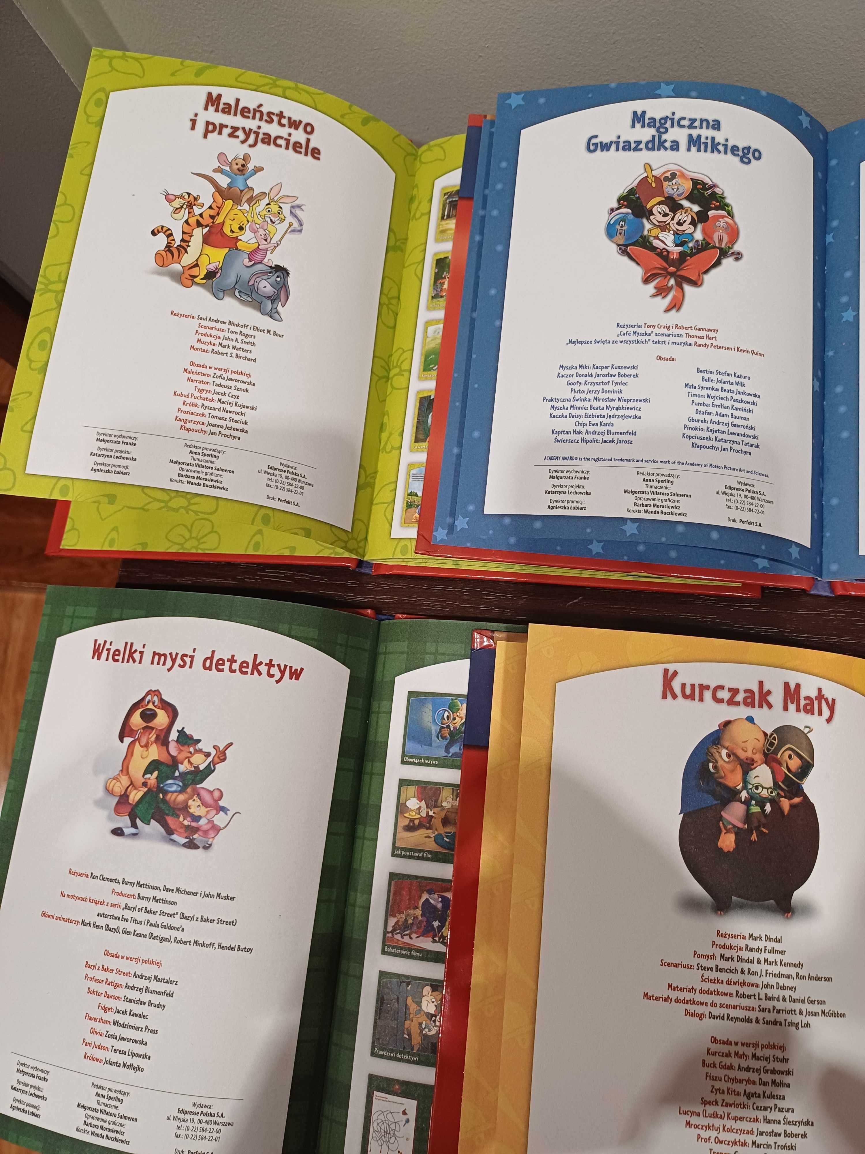 komplet 4 książek dla dzieci + DVD