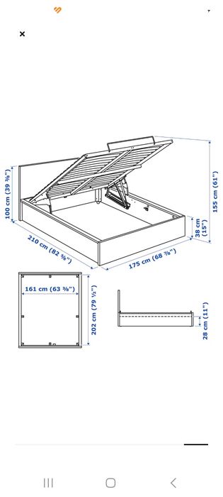Łóżko MALM ikea 160x200